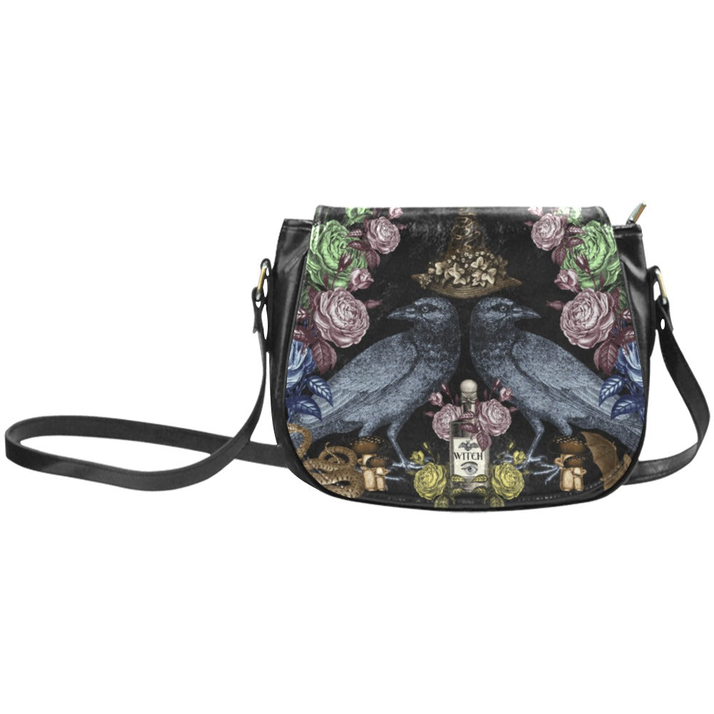 Witchy Victorian Witch Crossbody Saddle Bag, Witchy Clothing