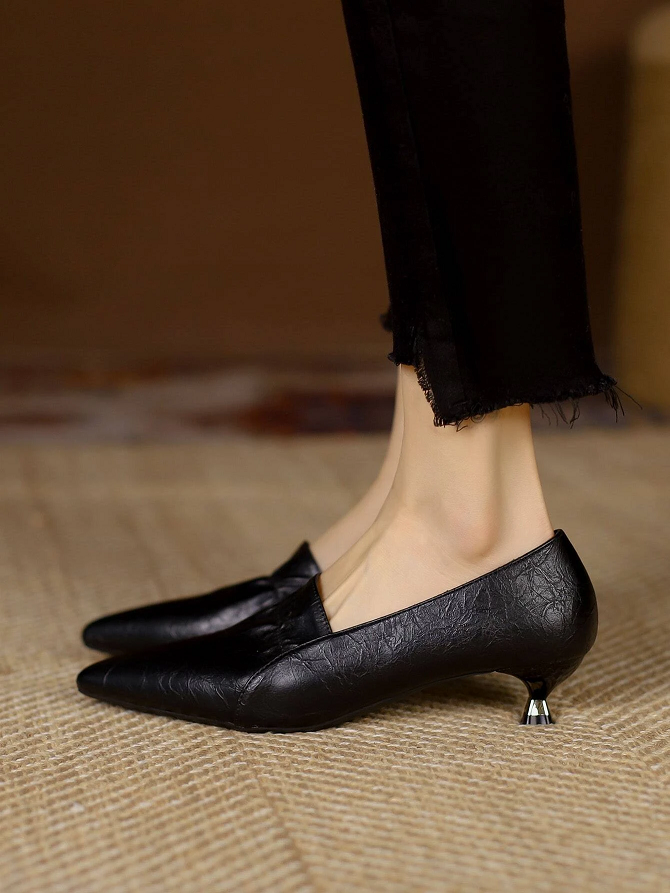 The Office Witch Pointed Toe Kitten Heeled Pump, Witchy Shoes