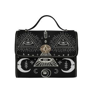 Witchy Celestial Snake Satchel Bag Moon and Stars Purse -  in 2023