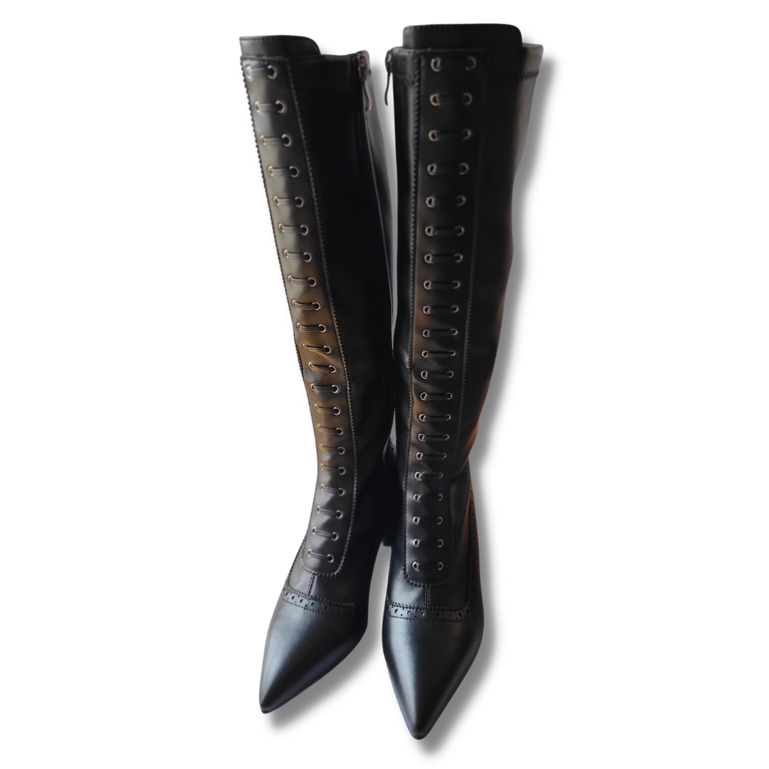 Witchy Tall Victorian Black Witch Boot – MagickWorkings by WitchyMade